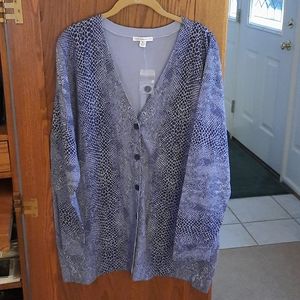 NWT.  Isaac Mizrahi Live Cardigan